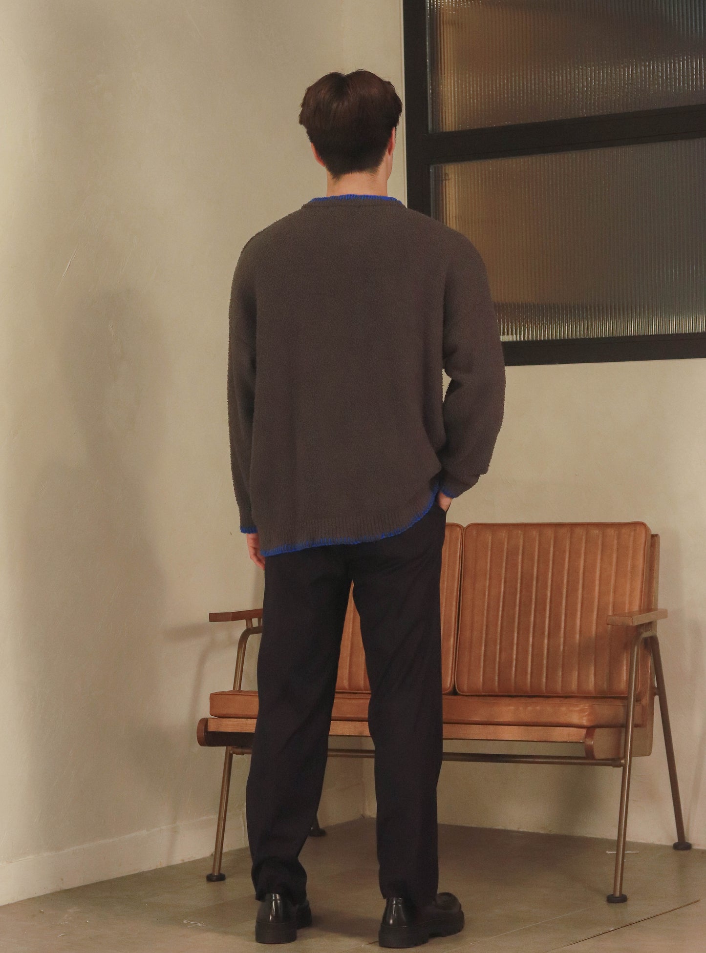 浮生系列 Oversize piping sweater