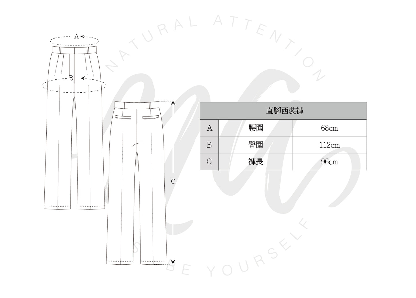 生如夏花 系列 雙褶西褲